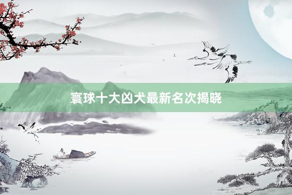 寰球十大凶犬最新名次揭晓